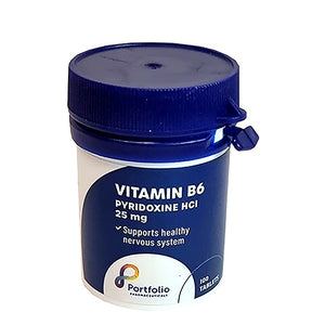 Pyridoxine Vitamin B6 25mg Tablets 100’s