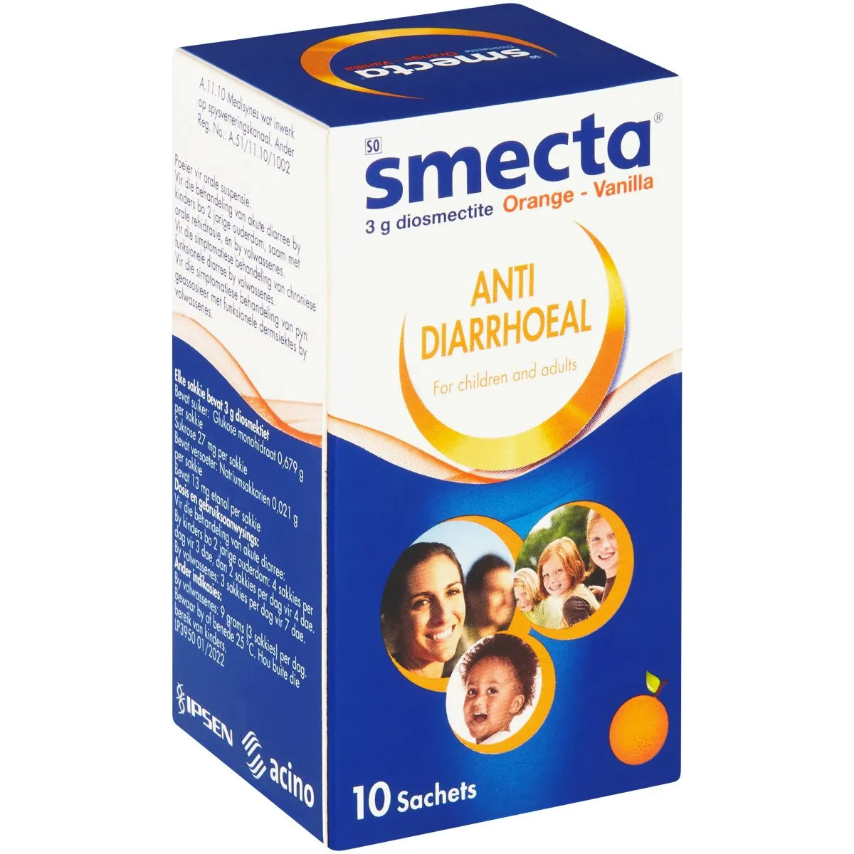 Smecta Orange Vanilla Sachets 10's