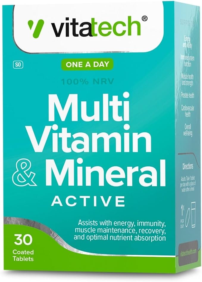 Multi-Vitamin and Mineral Active 30 Coated Tablets