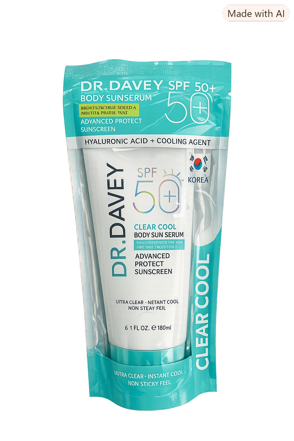 Dr Davey Sunscreen SPF50 (Hyaluronic Acid & Cooling Agent 180ml)