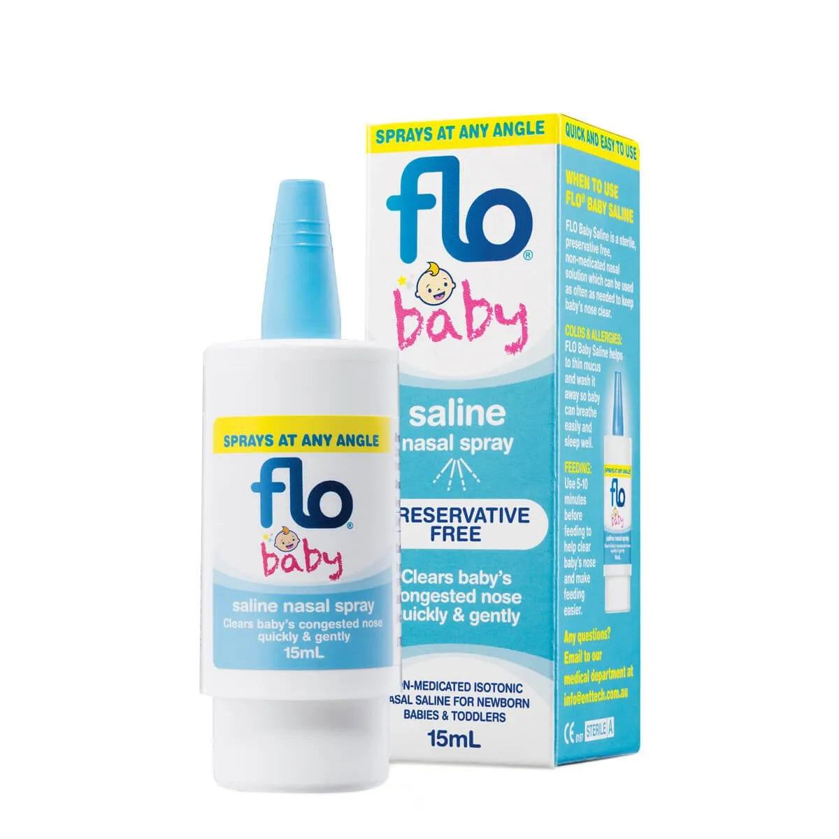 Flo Baby Saline+Nasal Spray 15ml