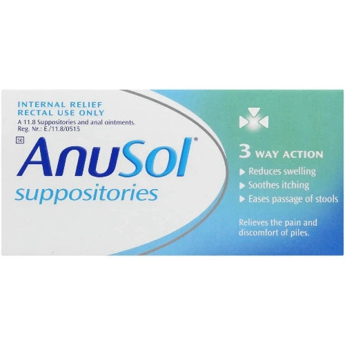 Anusol suppositories X12