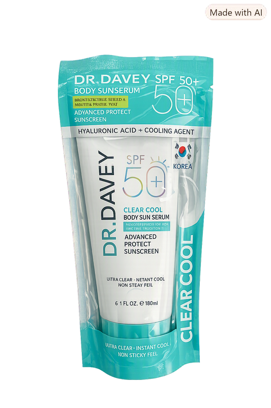 Dr Davey Sunscreen SPF50 (Hyaluronic Acid & Cooling Agent 180ml)