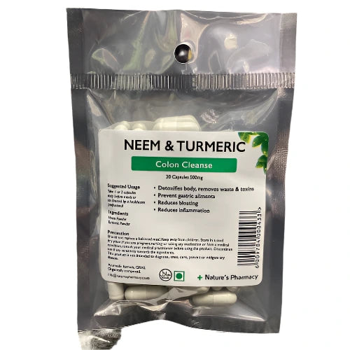 Nature's Pharmacy Neem & Turmeric Capsules (30)