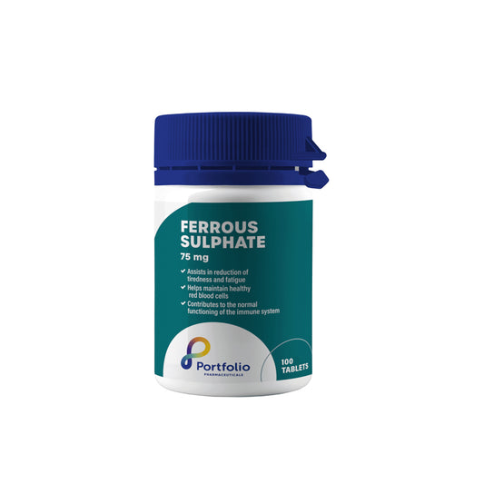 Ferrous Sulphate 75mg Tablets 100’s