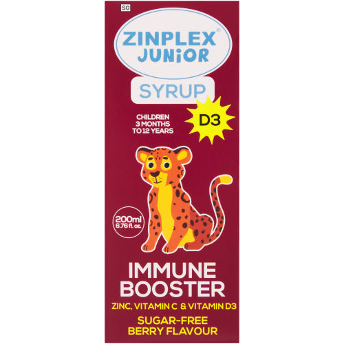 Zinplex Junior Immune Booster D3 Syrup 200ml