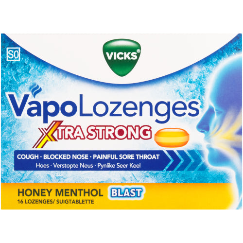 Vicks Xtra Strong Lozenges Honey 2.7g 16s