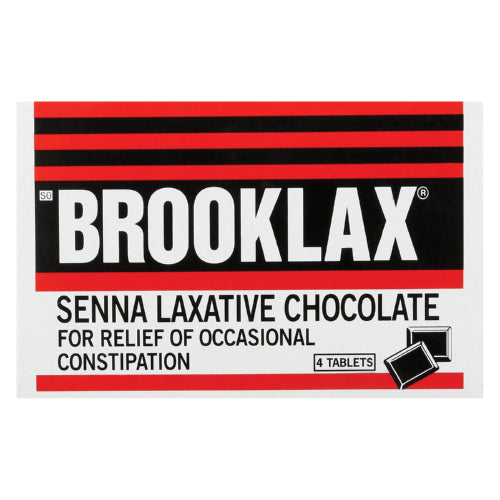 Brooklax Senna Laxative Chocolate 4 Tablets