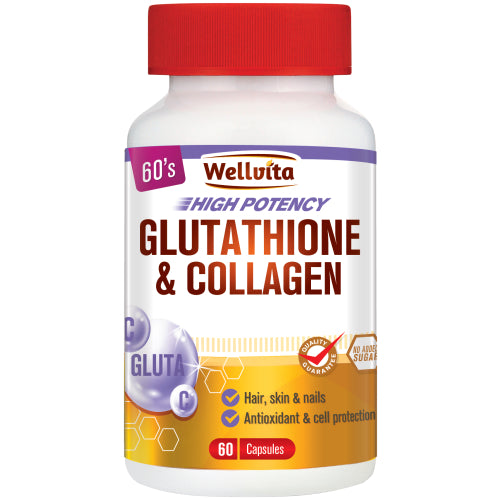 Wellvita Glutathione & Collagen Veg Capsules 30s
