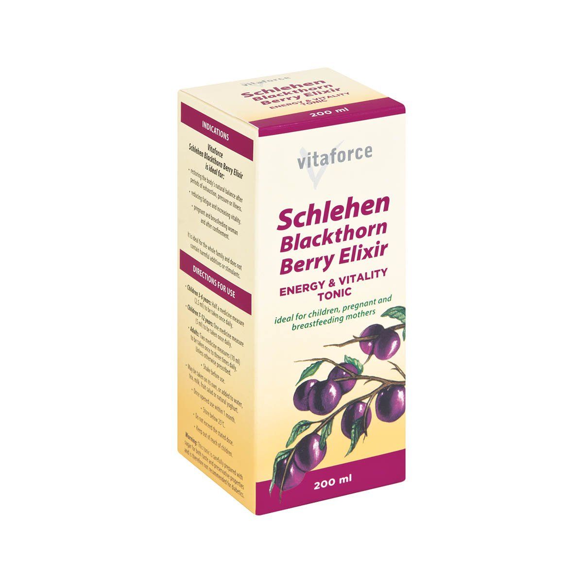 Vitaforce - Schlehen Blackthorn Berry Elixir 200ml