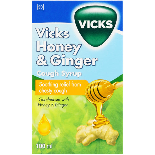 Vick's Honey & Ginger Cough Syrup 100ml
