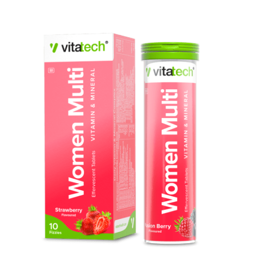 Women Multi Effervescent Strawberry 10’s